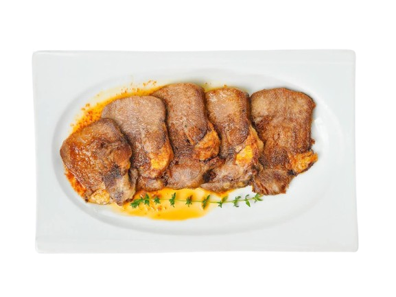 Телешки език в масло